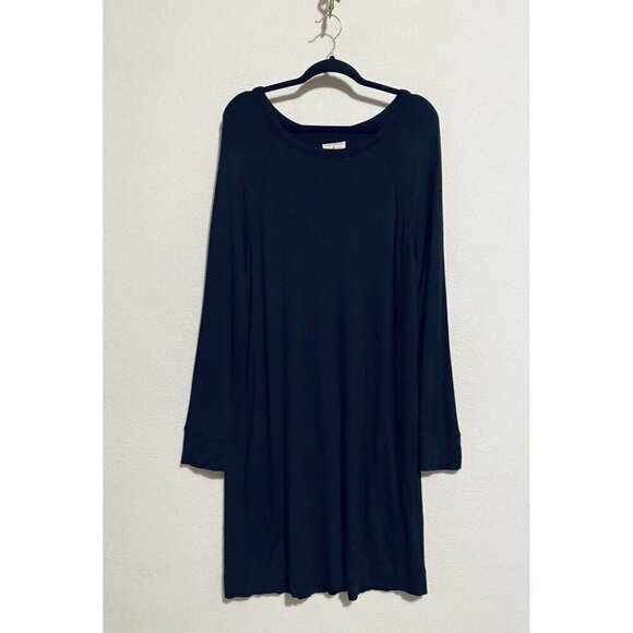 Lou and Grey Dress Womens XL Black Signature Soft Long Sleeve Knit Lagenlook - Picture 1 of 6